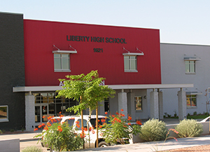 Front of Liberty High School